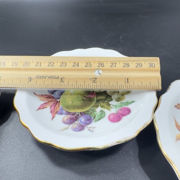 Royal Standard Fine Bone China England Dish Plate Fruit Set 2 Gold Edge 4inch - Picture 4 of 14